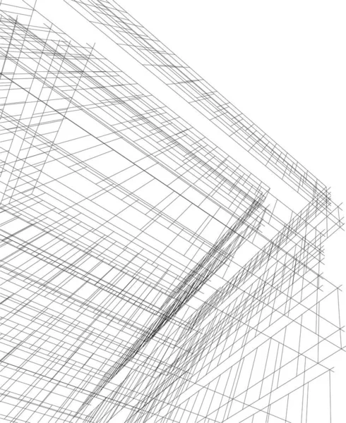 建筑墙纸设计 数字概念背景 — 图库矢量图片