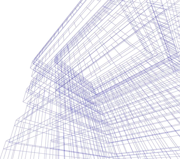 Абстрактный Архитектурный Дизайн Обоев Цифровой Концепт Фон — стоковый вектор
