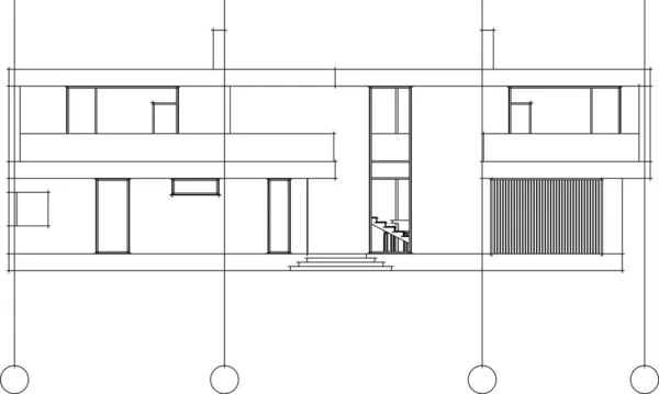 Архітектурна Будівля Візуальна Ілюстрація Білому Тлі — стоковий вектор