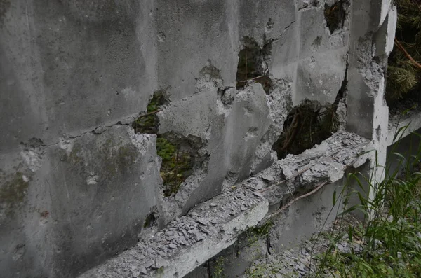 Guerra Ucrania Destruyó Edificios Región Kiev Después Del Ataque Del — Foto de Stock