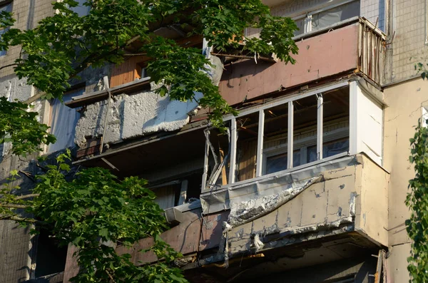 Ukrayna Savaş Rus Ordusunun Saldırısından Sonra Kyiv Bölgesinde Yıkım Rus — Stok fotoğraf