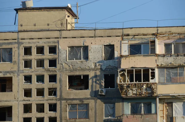Війна Україні Руйнування Київському Регіоні Після Нападу Російської Армії Наслідки — стокове фото