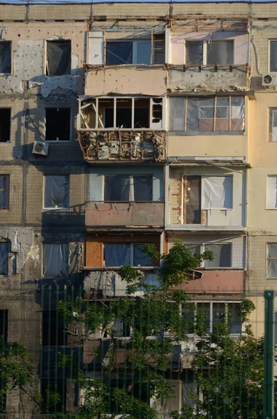 우크라이나 러시아군의 키예프 지역에서의 러시아의 우크라이나 침공의 결과입니다 우크라이나 키예프 — 스톡 사진