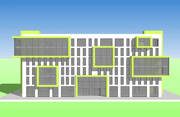 Disegno Astratto Carta Parati Architettonica Sfondo Concetto Digitale — Foto Stock