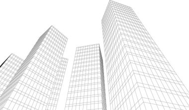 soyut mimari duvar kağıdı tasarımı, dijital konsept arkaplan