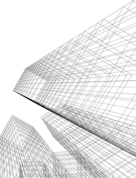Абстрактный Архитектурный Дизайн Обоев Цифровой Концепт Фон — стоковый вектор