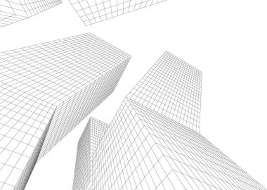 soyut mimari duvar kağıdı tasarımı, dijital konsept arkaplan