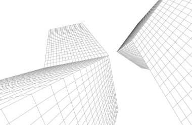 soyut mimari duvar kağıdı tasarımı, dijital konsept arkaplan