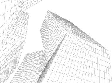 soyut mimari duvar kağıdı tasarımı, dijital konsept arkaplan