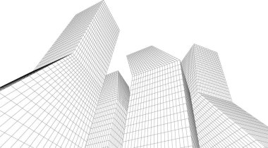 soyut mimari duvar kağıdı tasarımı, dijital konsept arkaplan