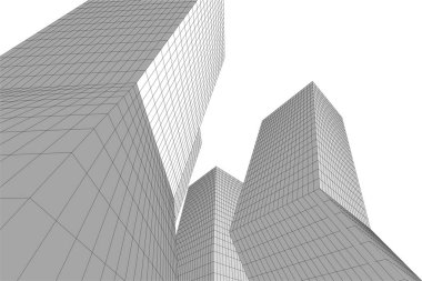 soyut mimari duvar kağıdı tasarımı, dijital konsept arkaplan