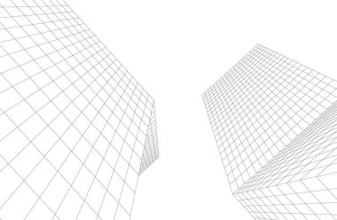 soyut mimari duvar kağıdı tasarımı, dijital konsept arkaplan