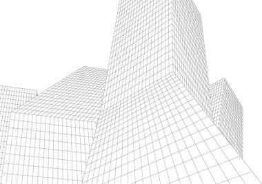 soyut mimari duvar kağıdı tasarımı, dijital konsept arkaplan