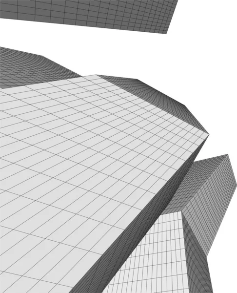 抽象的な建築壁紙のデザインデジタルコンセプトの背景 — ストックベクタ