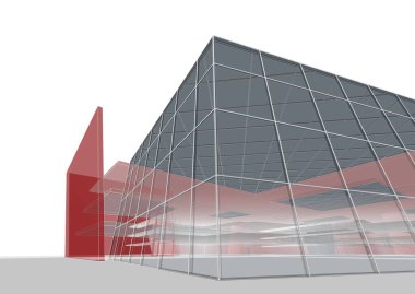 soyut mimari duvar kağıdı tasarımı, dijital konsept arkaplan