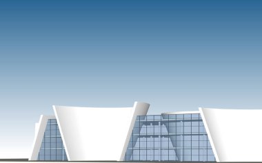 Modern bir evin 3D canlandırması