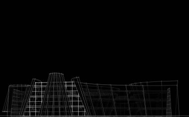 soyut mimari duvar kağıdı tasarımı, dijital konsept arkaplan