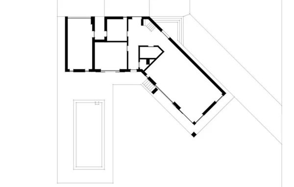 Disegno Astratto Carta Parati Architettonica Sfondo Concetto Digitale — Foto Stock