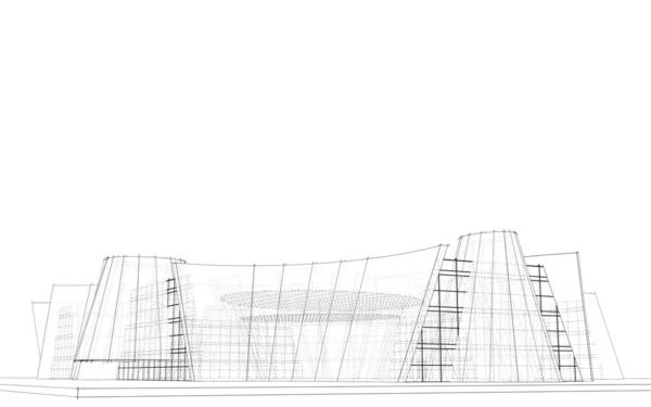 Абстрактный Архитектурный Дизайн Обоев Цифровой Концепт Фон — стоковое фото