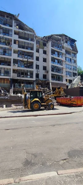 Rus Ordusunun Kyiv Ukrayna Daki Lukyanivska Metro Istasyonu Yakınlarındaki Binaların — Stok fotoğraf