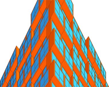 soyut mimari duvar kağıdı tasarımı, dijital konsept arkaplan 