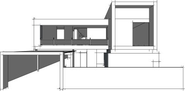 soyut mimari duvar kağıdı tasarımı, dijital konsept arkaplan 