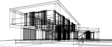 soyut mimari duvar kağıdı, dijital arkaplan 