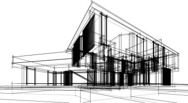 soyut mimari duvar kağıdı, dijital arkaplan 