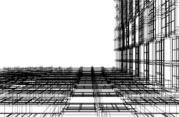 抽象的な建築壁紙のデザインデジタルコンセプトの背景 — ストックベクタ