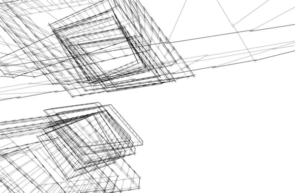 Абстрактный Архитектурный Дизайн Обоев Цифровой Концепт Фон — стоковый вектор