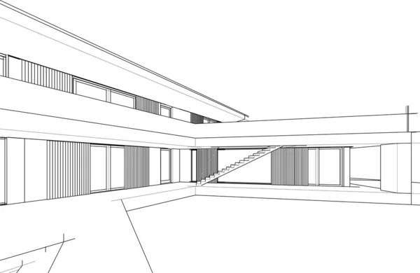 建筑墙纸摘要 数码背景 — 图库矢量图片