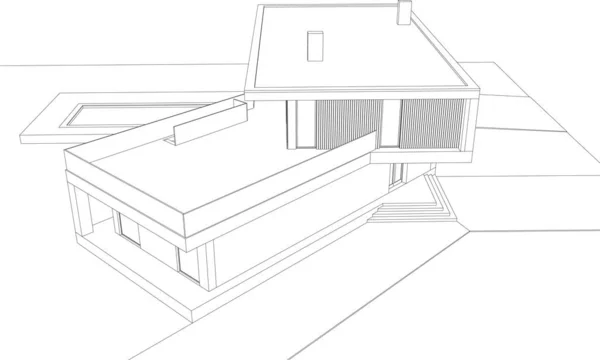 Abstrakcyjna Tapeta Architektoniczna Tło Cyfrowe — Wektor stockowy