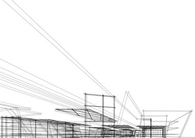 soyut mimari duvar kağıdı, dijital arkaplan 