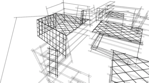 Abstrakcyjna Tapeta Architektoniczna Tło Cyfrowe — Wektor stockowy