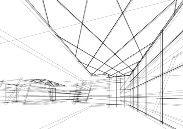 建筑墙纸摘要 数码背景 — 图库矢量图片