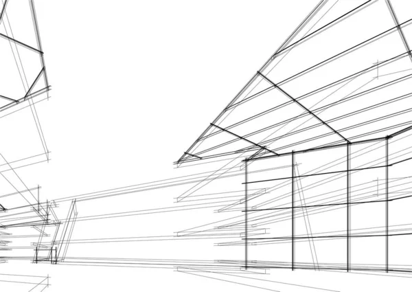 Abstrakcyjna Tapeta Architektoniczna Tło Cyfrowe — Wektor stockowy