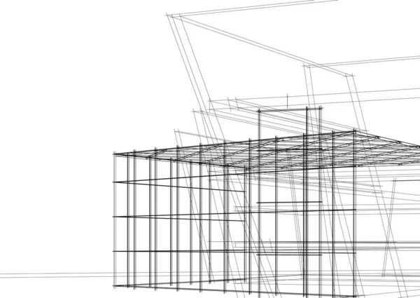 抽象的な建築壁紙やデジタル背景 — ストックベクタ