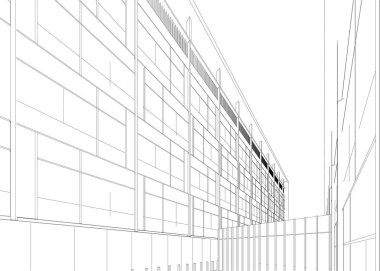 soyut mimari duvar kağıdı tasarımı, dijital konsept arkaplan