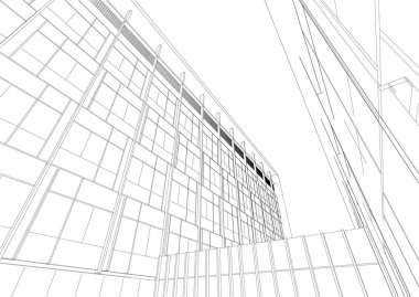 soyut mimari duvar kağıdı tasarımı, dijital konsept arkaplan