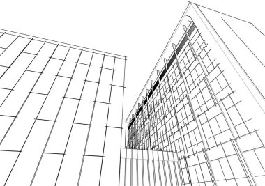 soyut mimari duvar kağıdı tasarımı, dijital konsept arkaplan