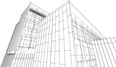 soyut mimari duvar kağıdı tasarımı, dijital konsept arkaplan