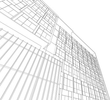 soyut mimari duvar kağıdı tasarımı, dijital konsept arkaplan