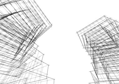 soyut mimari duvar kağıdı tasarımı, dijital konsept arkaplan