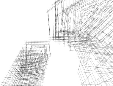 soyut mimari duvar kağıdı tasarımı, dijital konsept arkaplan