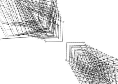 soyut mimari duvar kağıdı tasarımı, dijital konsept arkaplan