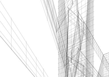 soyut mimari duvar kağıdı tasarımı, dijital konsept arkaplan