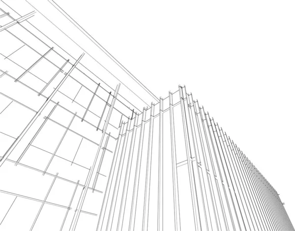 Абстрактный Архитектурный Дизайн Обоев Цифровой Концепт Фон — стоковый вектор