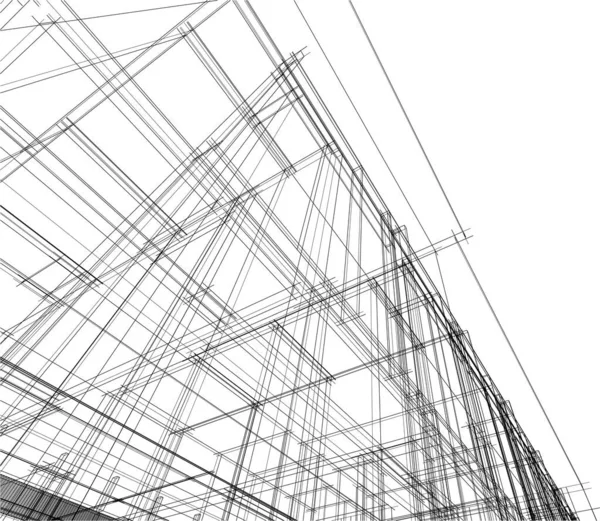 Abstrakcyjny Projekt Tapety Architektonicznej Cyfrowe Tło Koncepcyjne — Wektor stockowy