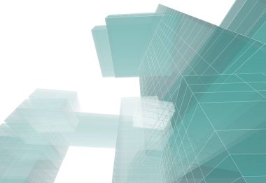 soyut mimari duvar kağıdı tasarımı, dijital konsept arkaplan 