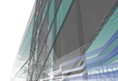 soyut mimari duvar kağıdı tasarımı, dijital konsept arkaplan 